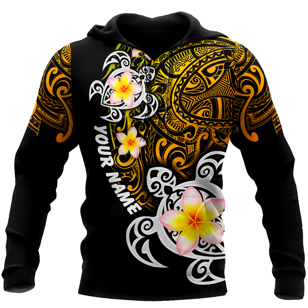 Amazing Polynesian Turtle Tattoo Personalized Unisex Deluxe Hoodie ML