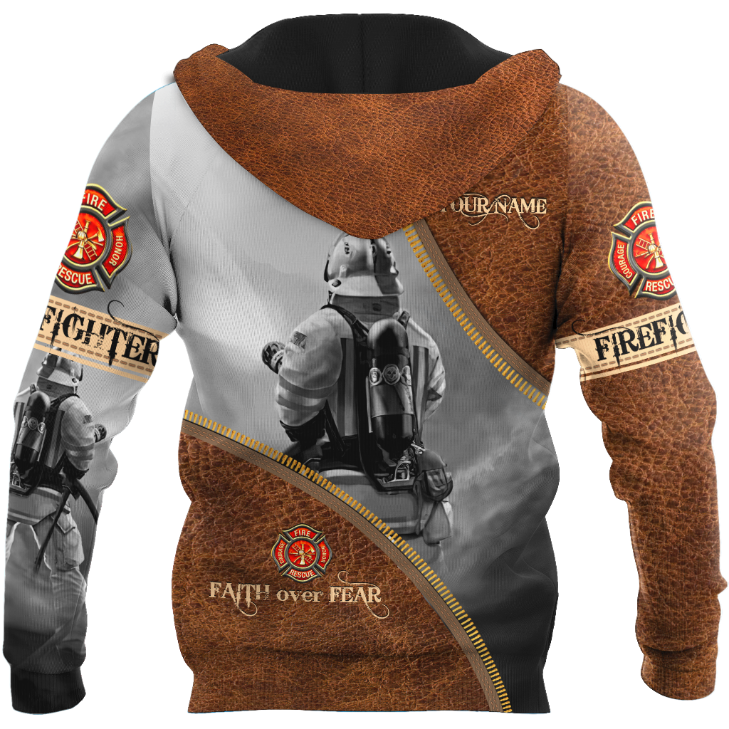 Customize Name Silent Warrior Firefighter Hoodie For Men And Women MH06022101