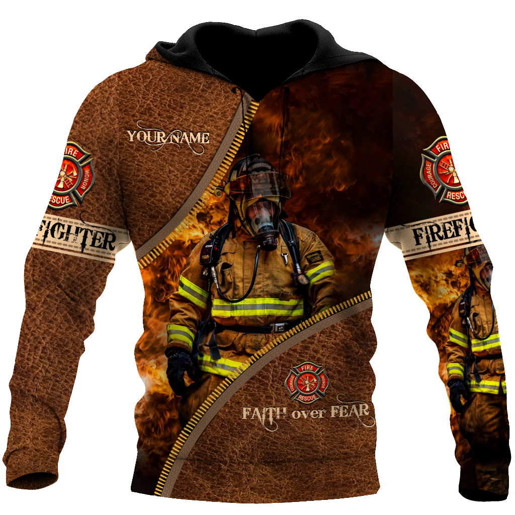 Customize Name Firefighter Hoodie For Men And Women MH06022102