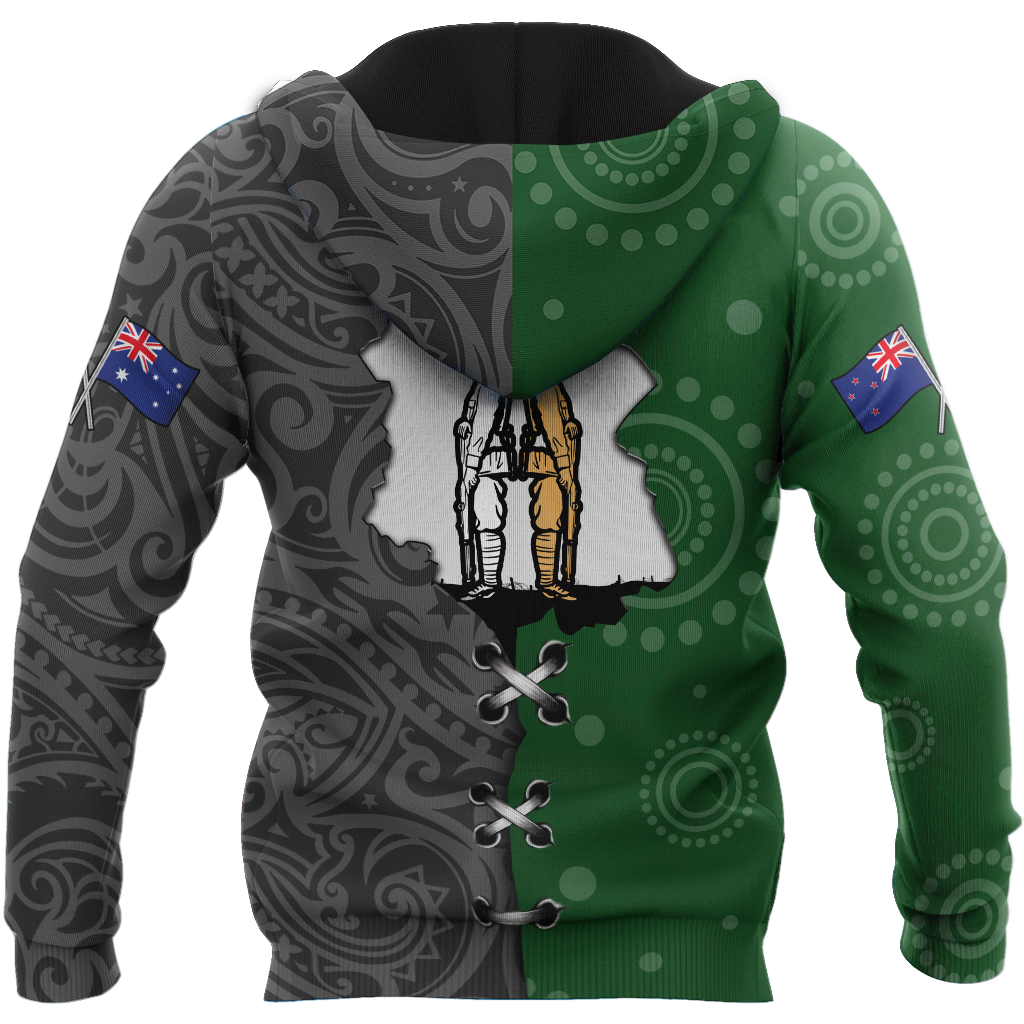 Tmarc Tee Remembrance Australia and Kiwi Soldier 3D print shirts