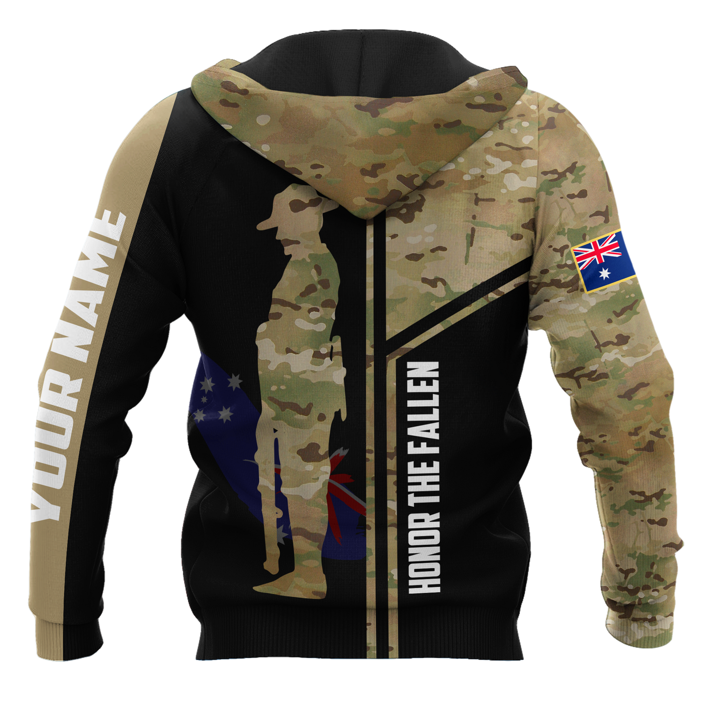 Tmarc Tee Custom name Australia Army Camo 3D Design print shirts ver.2