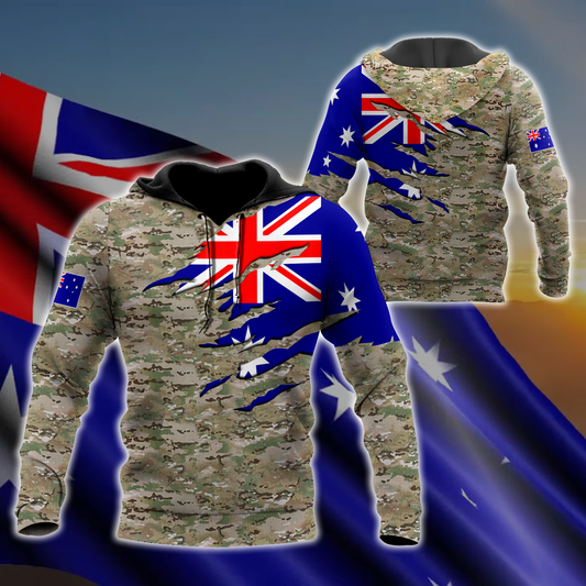 Tmarc Tee Remembrance Australia in my heart Camo 3D print shirts