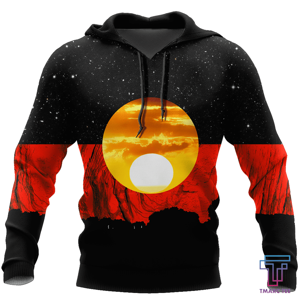 Tmarc Tee Australia Koori Kangaroo Aboriginal Flag™ All Over Print Hoodies HC