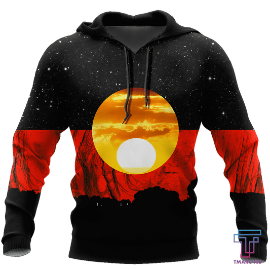 Tmarc Tee Australia Koori Kangaroo Aboriginal Flag™ All Over Print Hoodies HC