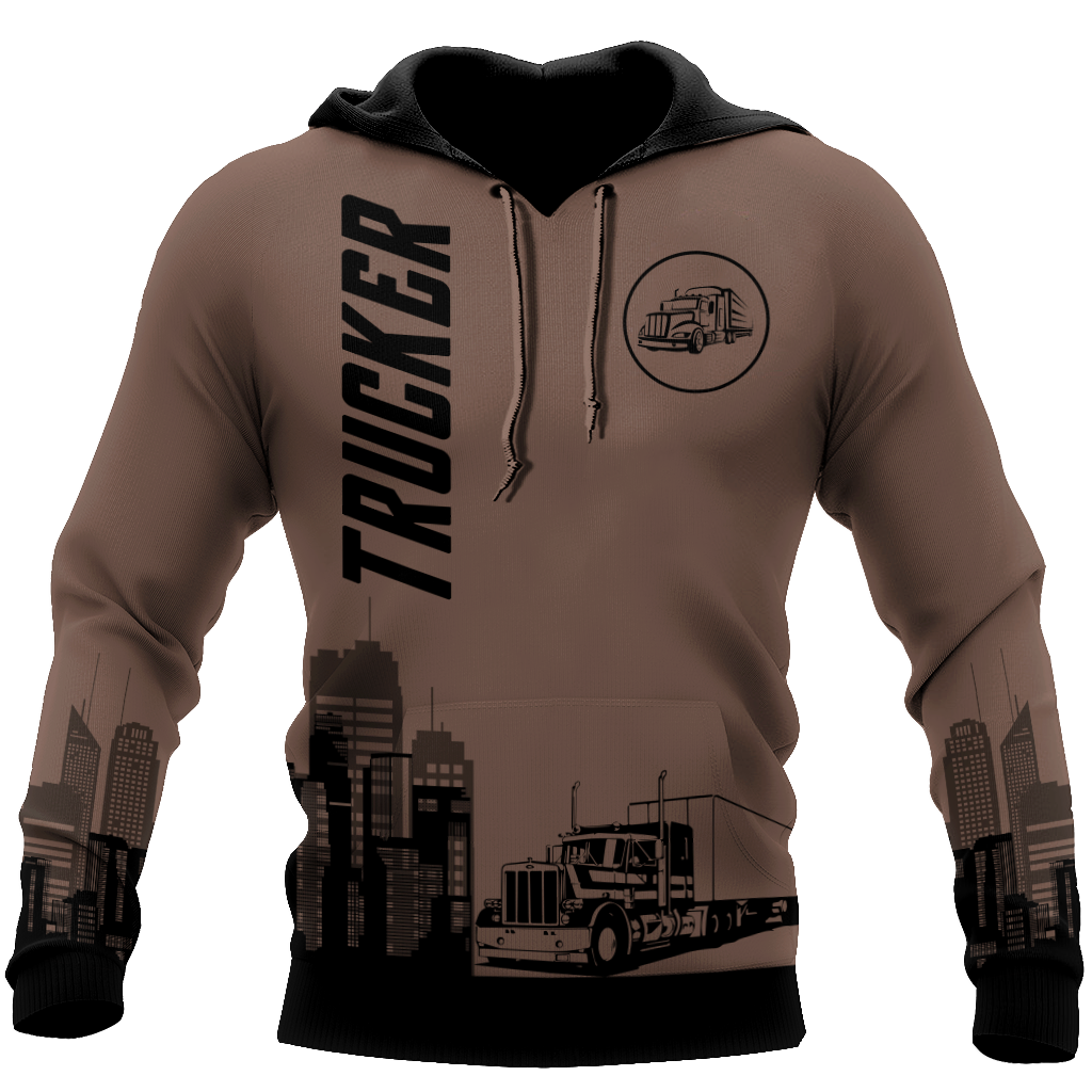 Trucker 3D All Over Printed Shirts For Men and Women