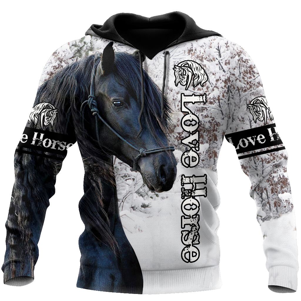 Beautiful Friesian Horse 3D All Over Printed Unisex Shirts TNA11162003