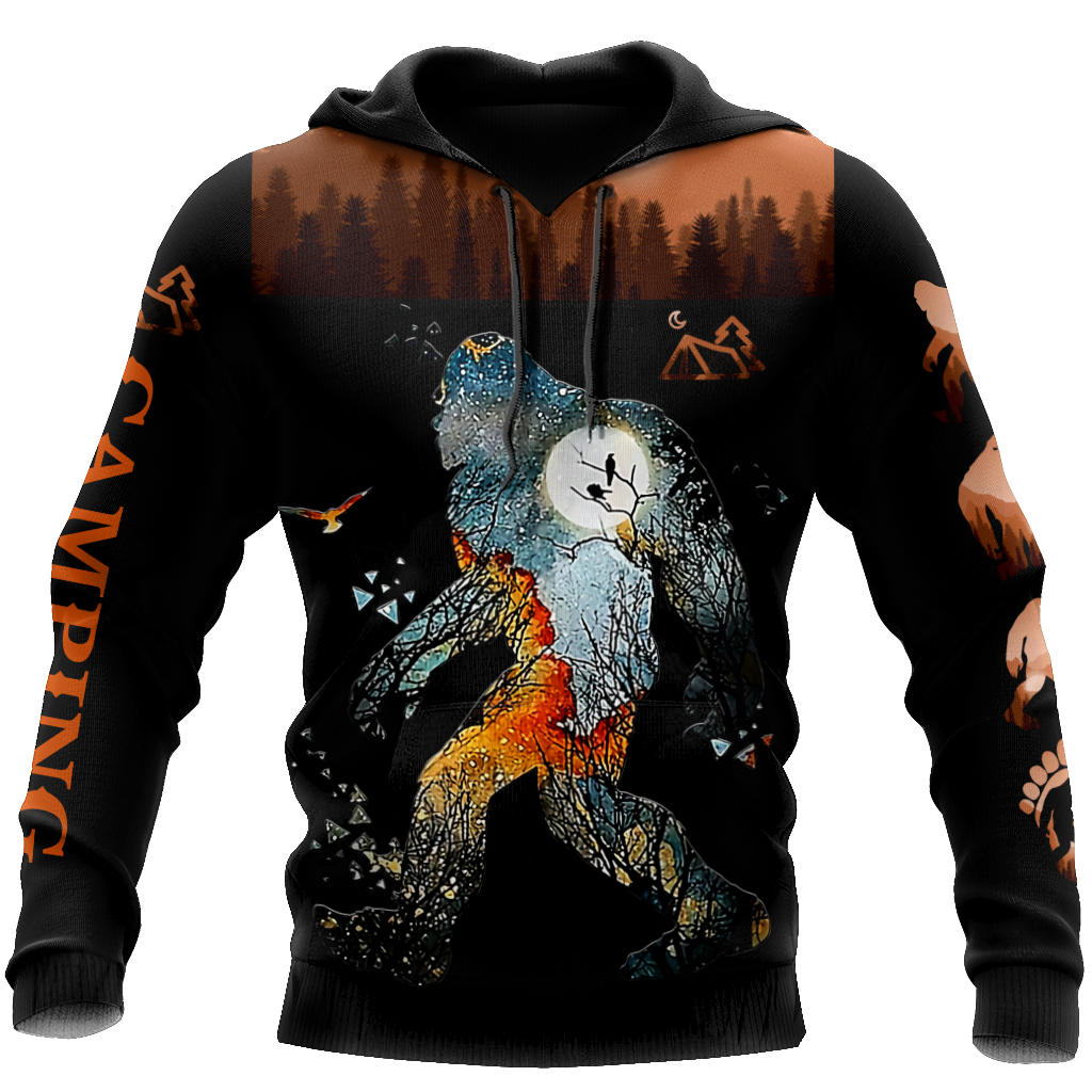 Bigfoot Camping 3D All Over Printed Shirts TNA11162005XT
