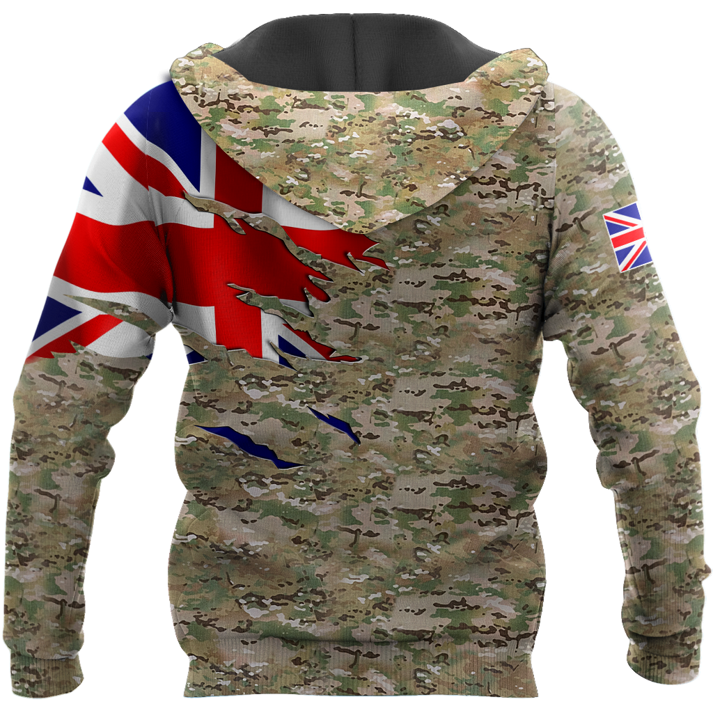 Tmarc Tee Remembrance UK in my heart Camo 3D print shirts
