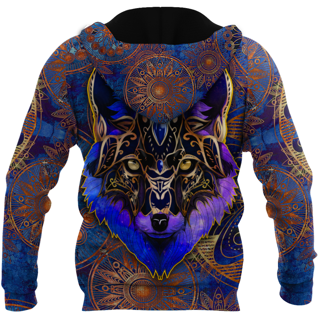 The Alpha Wolf 3D All Over Printed Unisex Deluxe Hoodie ML
