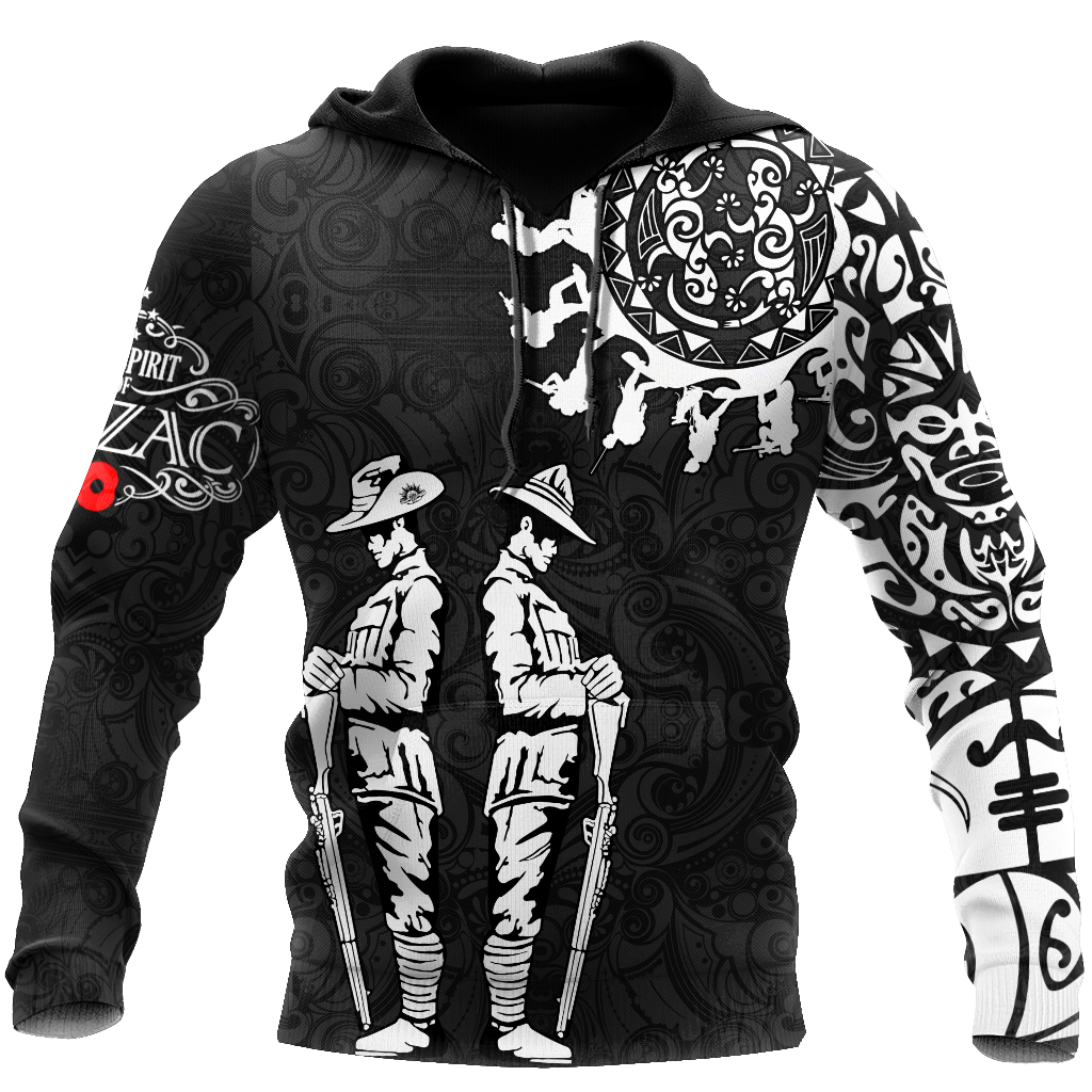 Amazing Polynesian Special Anzac Army Unisex Deluxe Hoodie ML