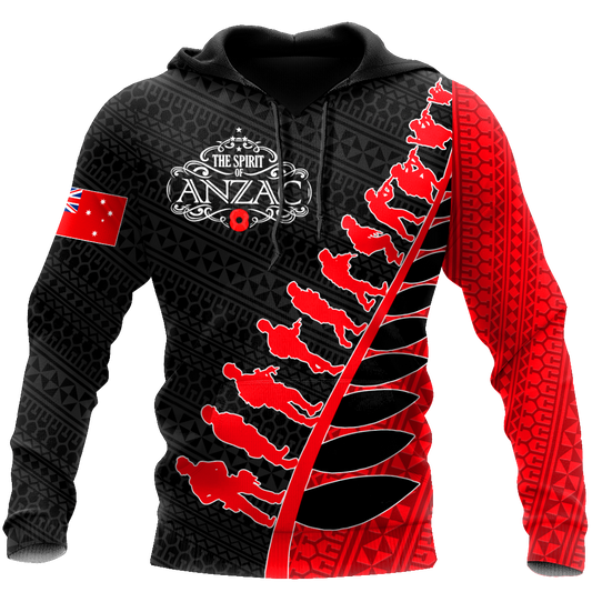 Amazing Polynesian Special Anzac Army Unisex Deluxe Hoodie ML