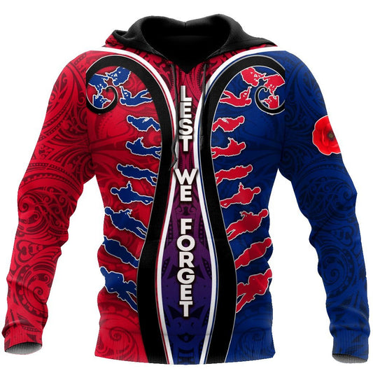 Special Anzac Day Lest We Forget Unisex Deluxe Hoodie ML