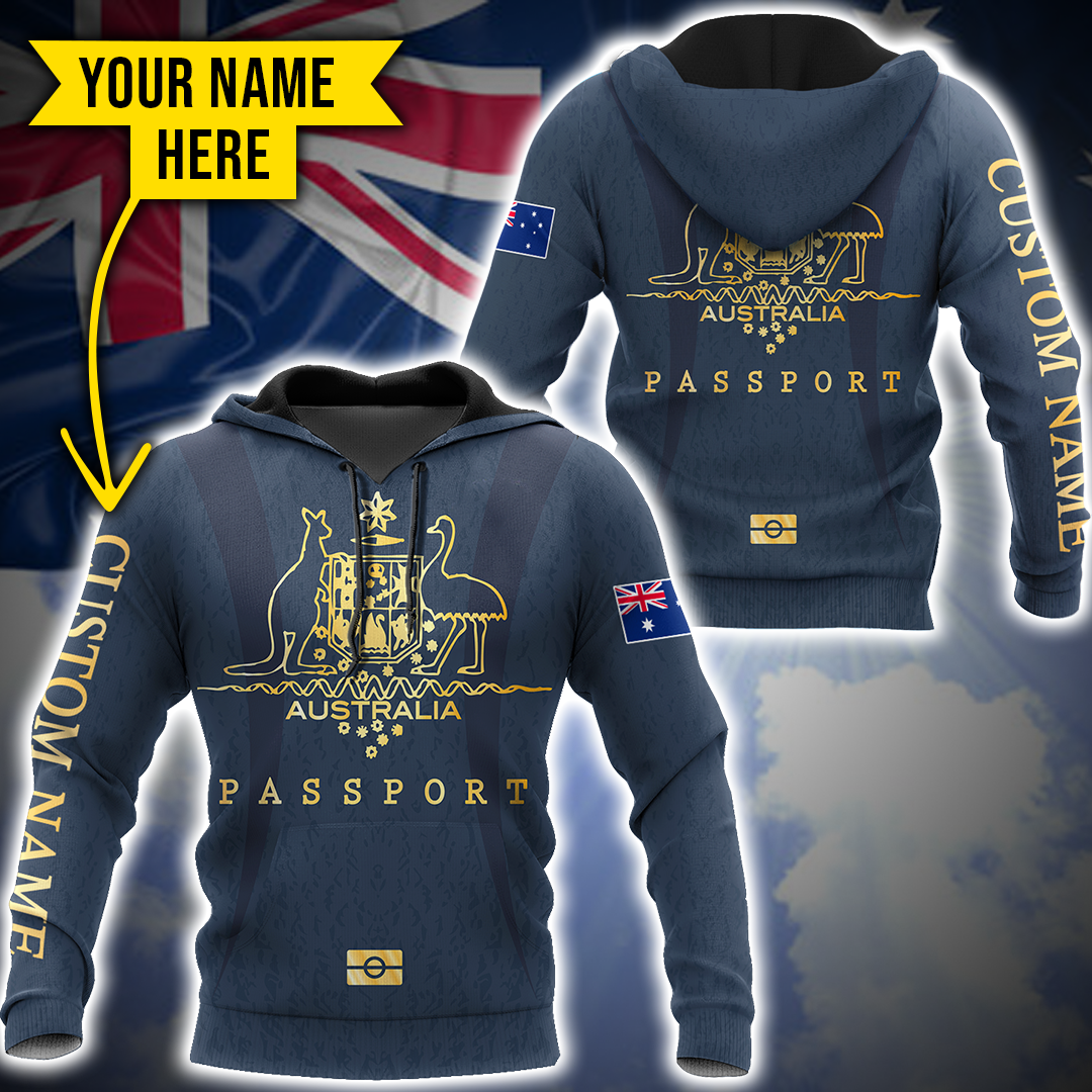 Tmarc Tee Australian passport custom name special unisex 3d print shirts