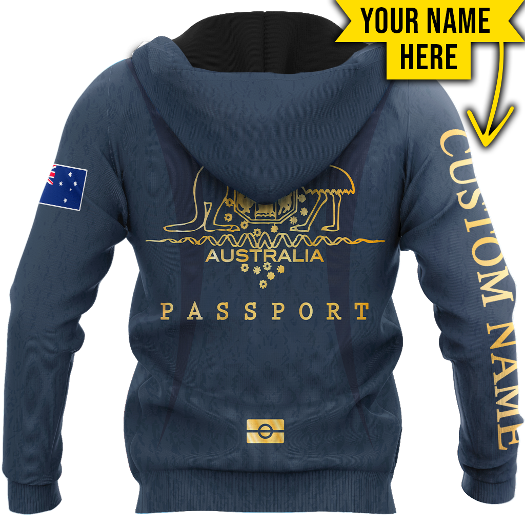Tmarc Tee Australian passport custom name special unisex 3d print shirts