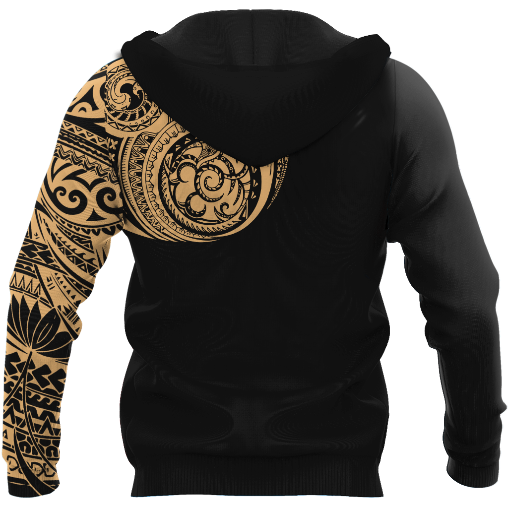 Amazing Polynesian Traditional Tattoo Unisex Deluxe Hoodie ML
