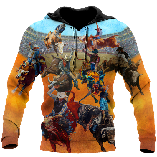 Bull Riding 3D All Over Printed Unisex Shirts Jump On