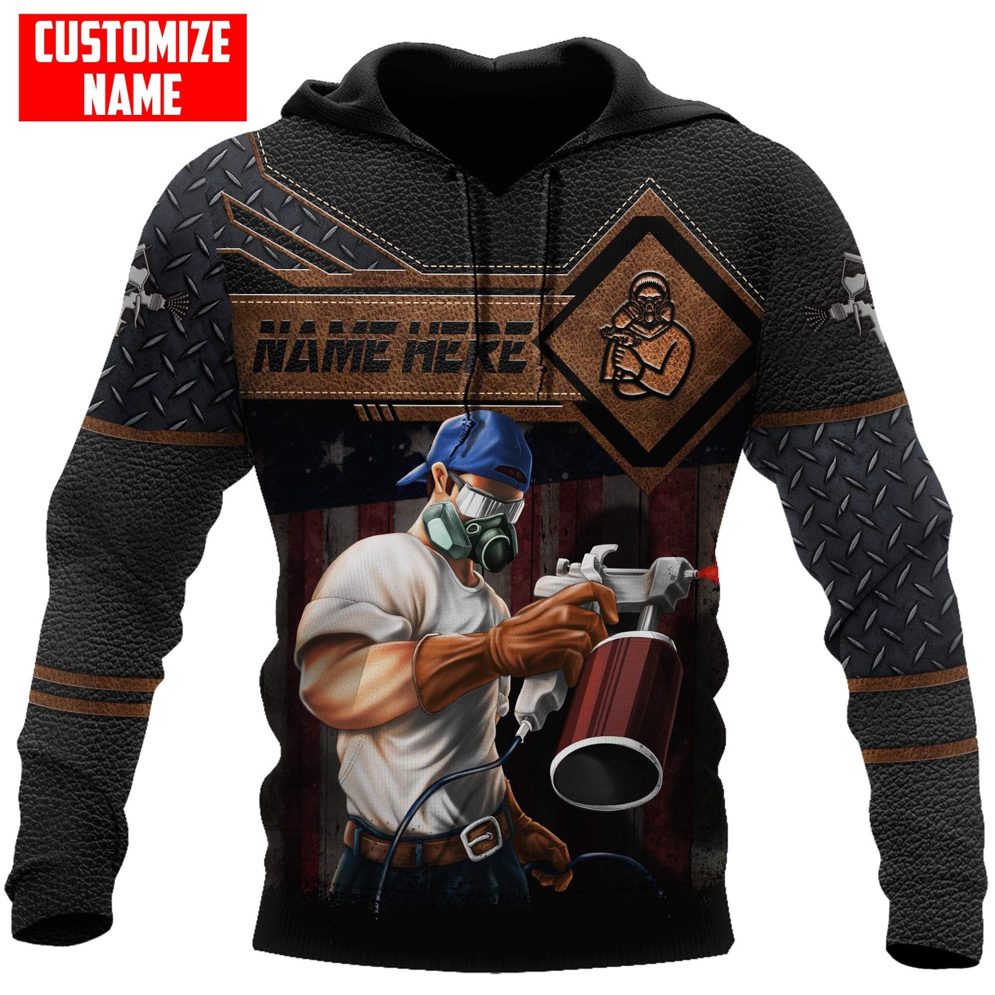 Tmarctee Customized Name House Painter 3D All Over Printed Combo Hoodie + Sweatpant HP36 TNA13112102ND