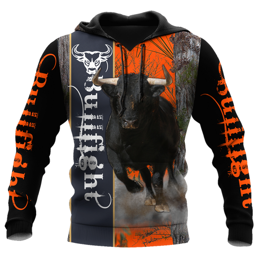 Bullfight Persionalized Name 3D All Over Printed Shirts