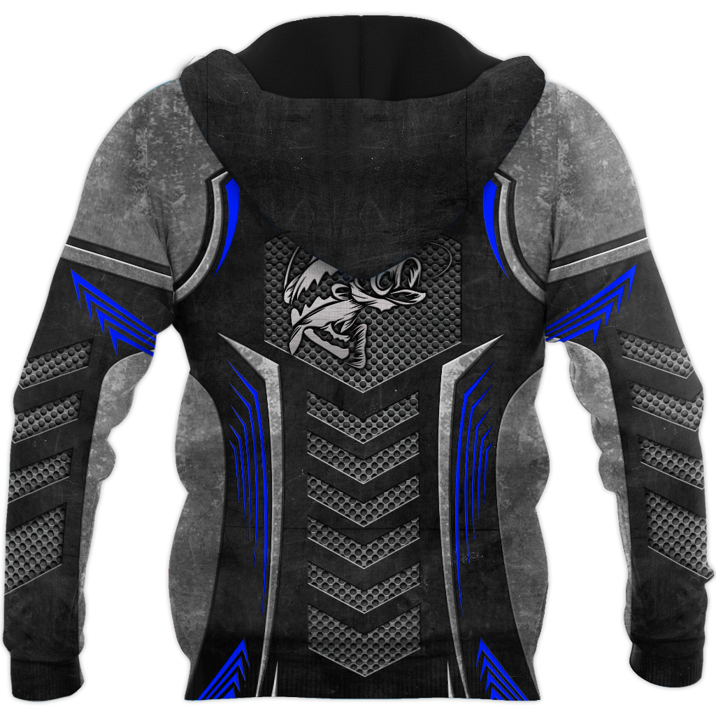 Bass Fishing Black Metal 3D design print shirts