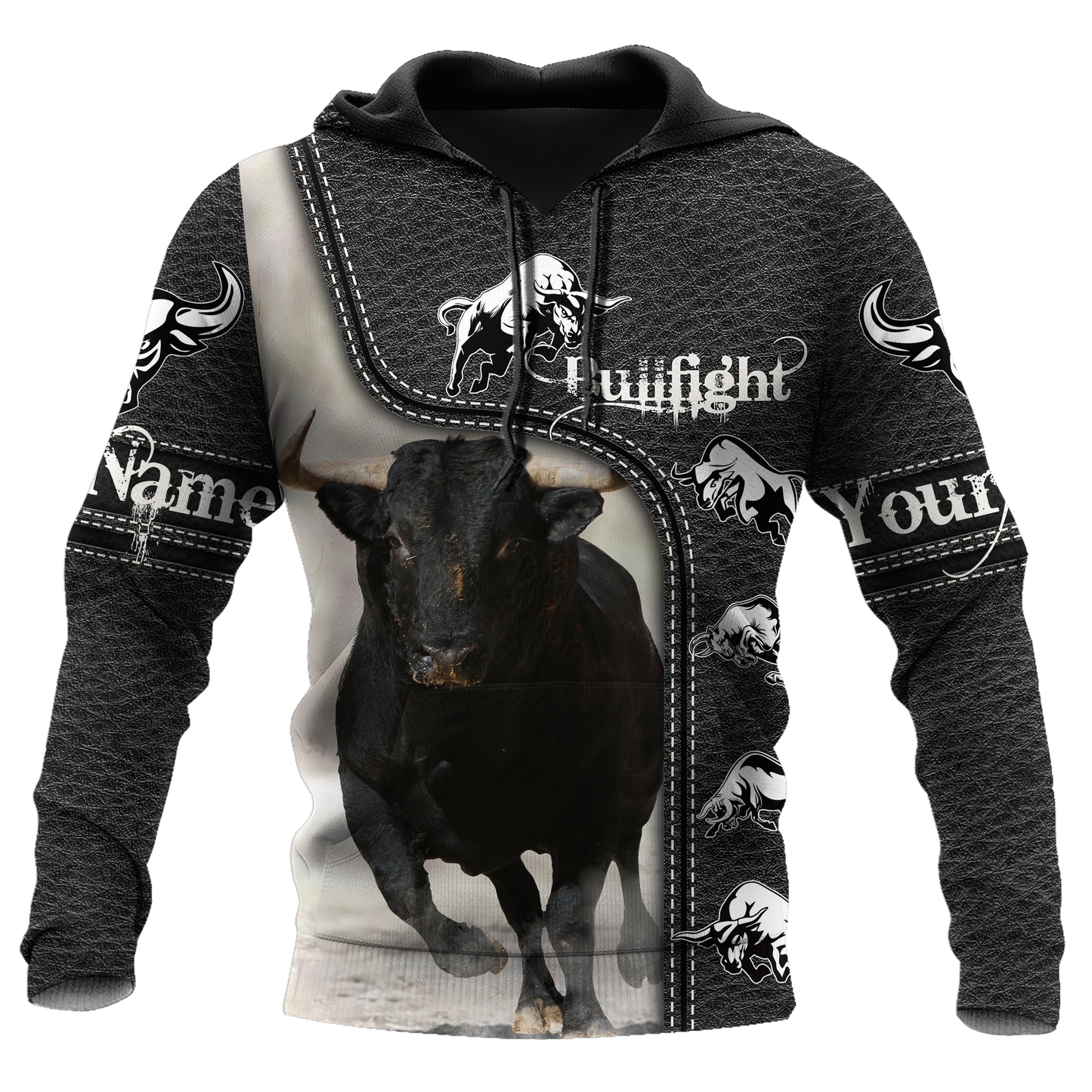 Bullfight Persionalized Your Name 3D All Over Printed Shirts