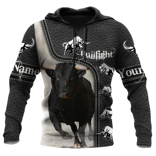 Bullfight Persionalized Your Name 3D All Over Printed Shirts