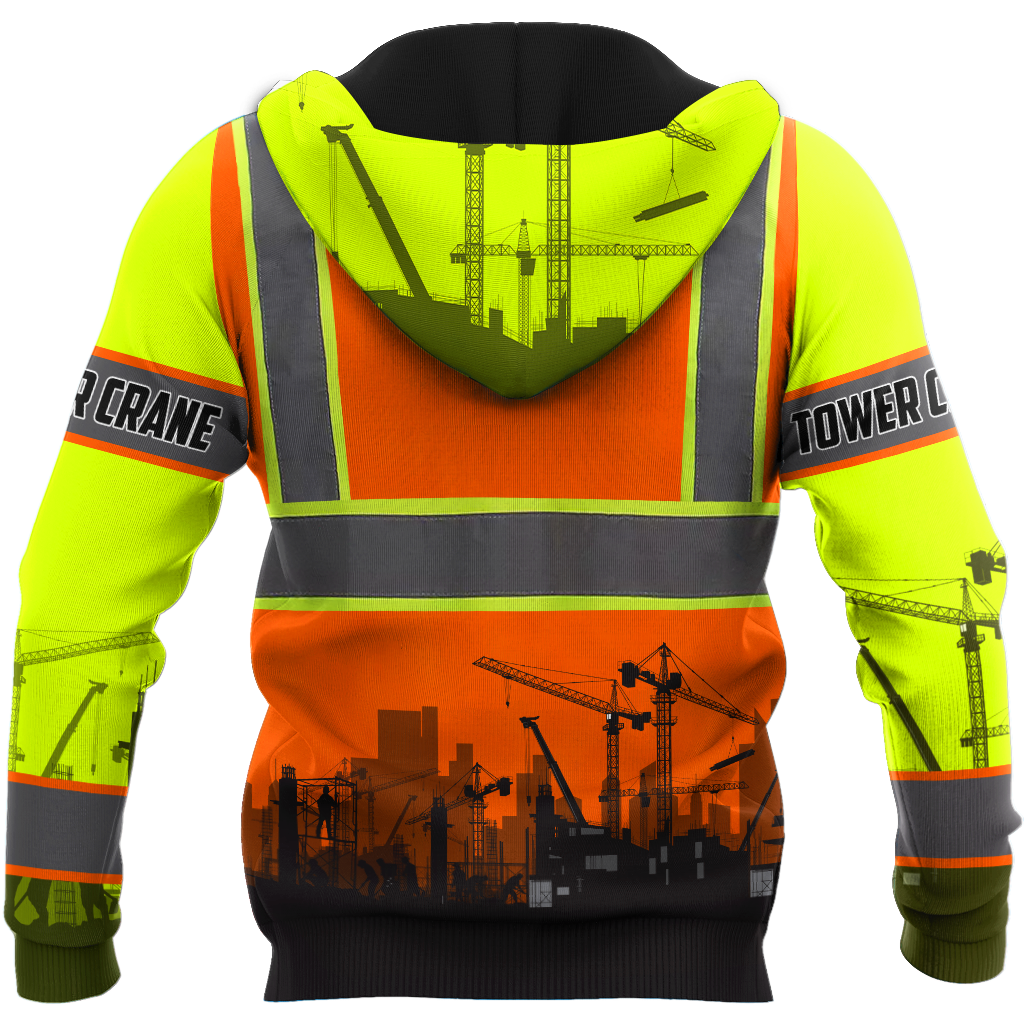 Tower Crane 3D All Over Printed Shirts For Men