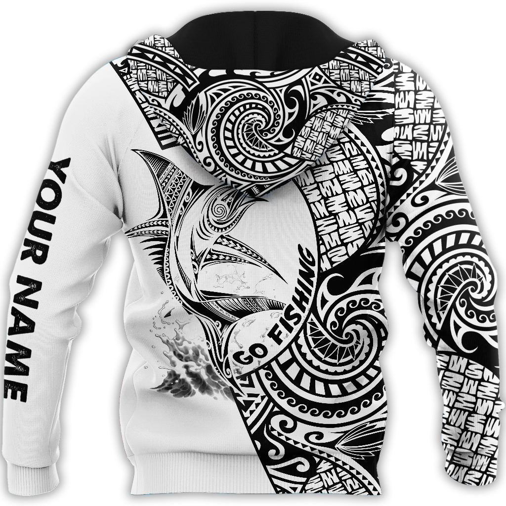Amazing Polynesian Go Fishing Marline Fish Personalized Unisex Deluxe Hoodie ML