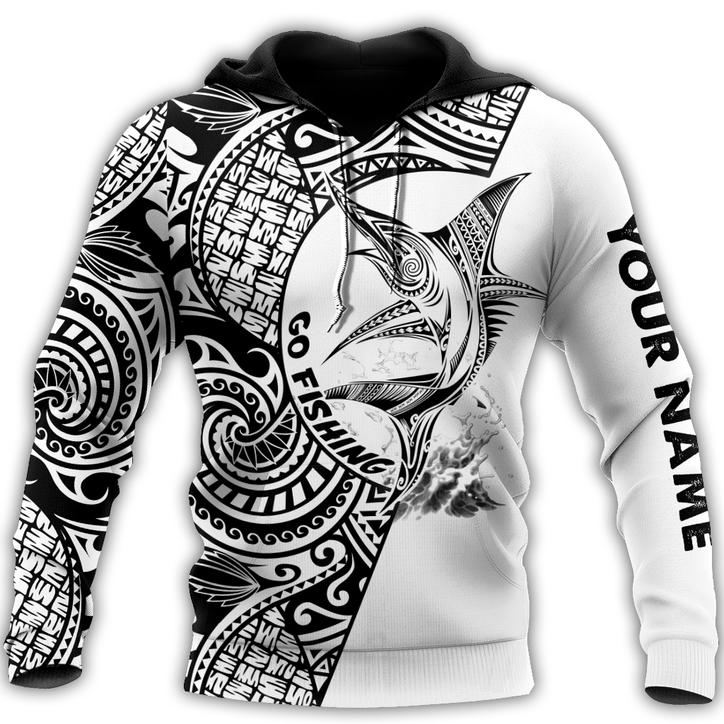 Amazing Polynesian Go Fishing Marline Fish Personalized Unisex Deluxe Hoodie ML