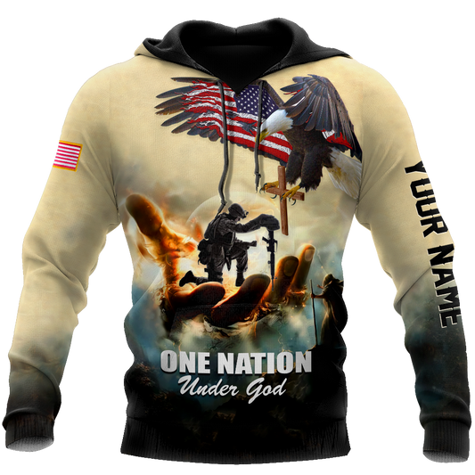 US Army Veteran Personalized name 3D All Over Printed Unisex Shirts