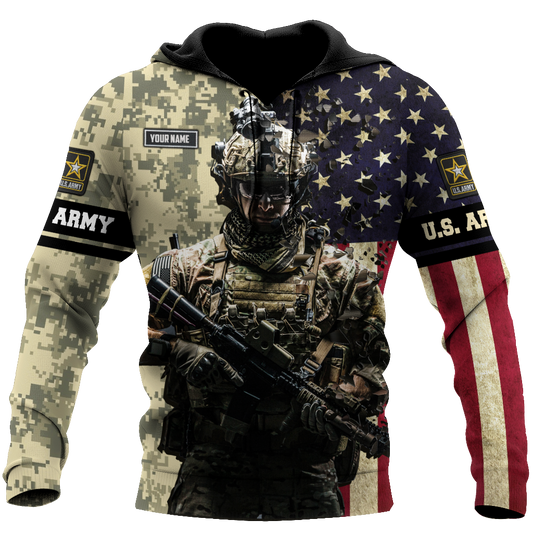Army Customize Name 3D All Over Printed Shirts MH18112005