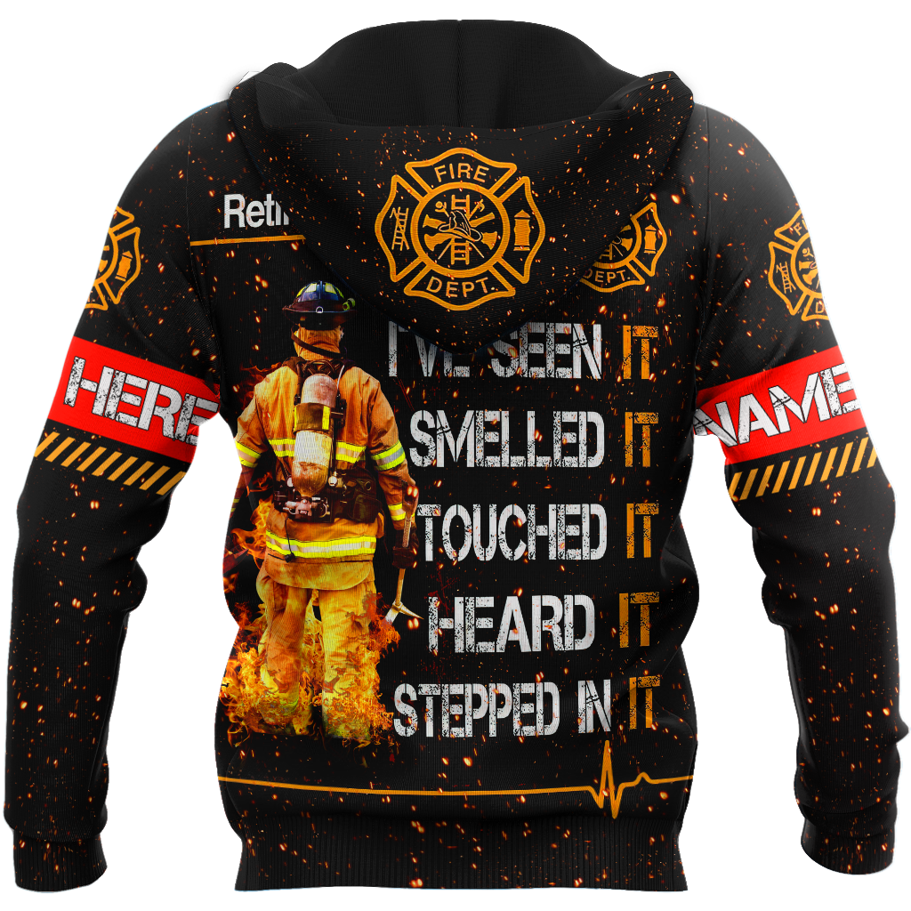 Customize Name Retired Firefighter Hoodie For Men And Women TNA19032102