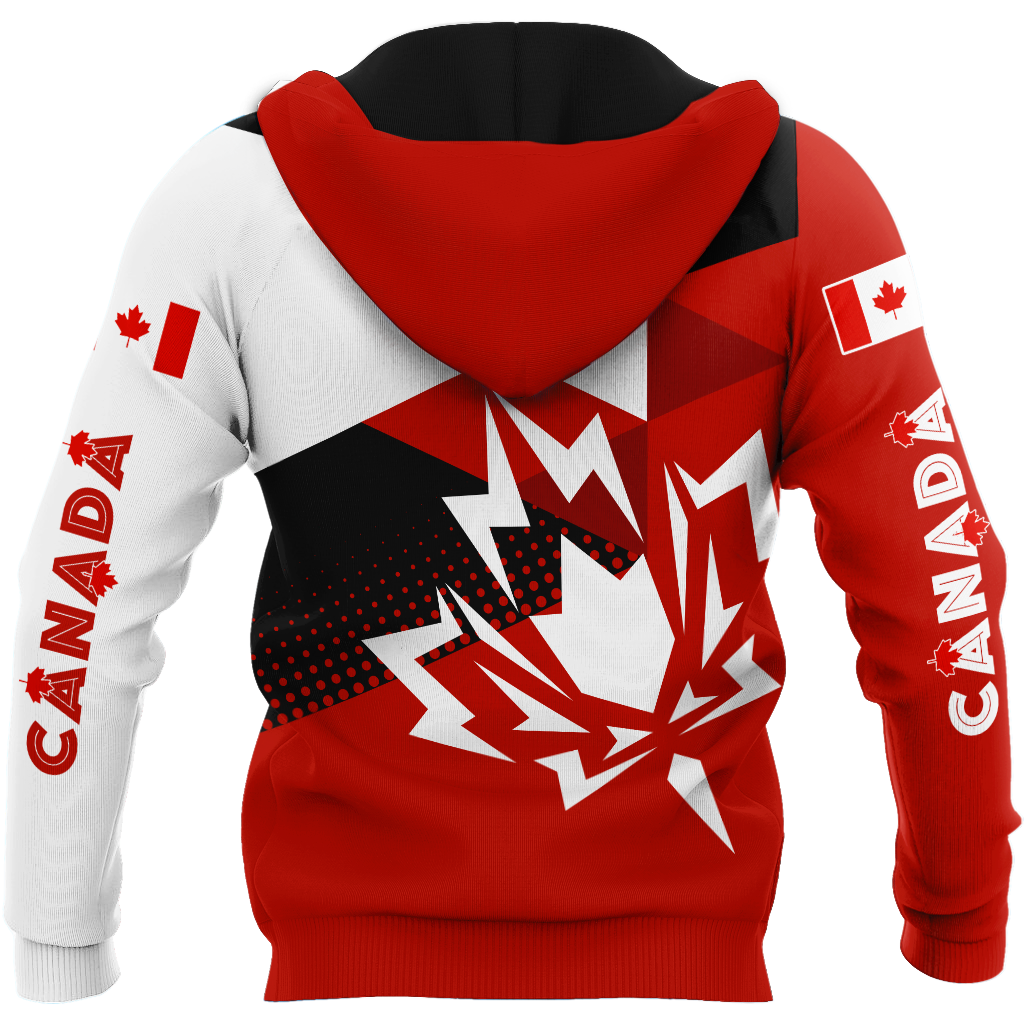 Canada Day No22 Personalized Maple Leaf Pullover Premium Unisex Hoodie
