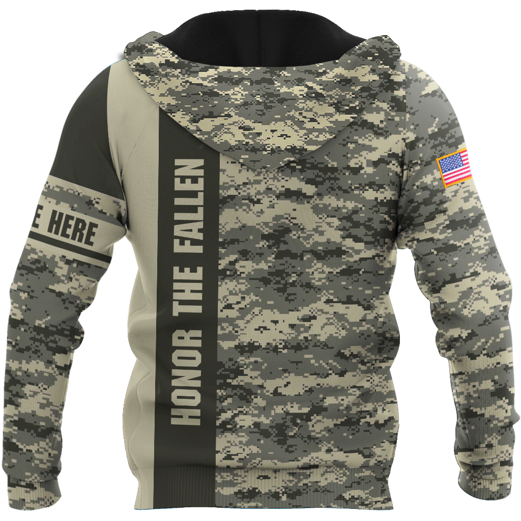 US Army Veteran  Personalized name 3D All Over Printed Unisex Shirts