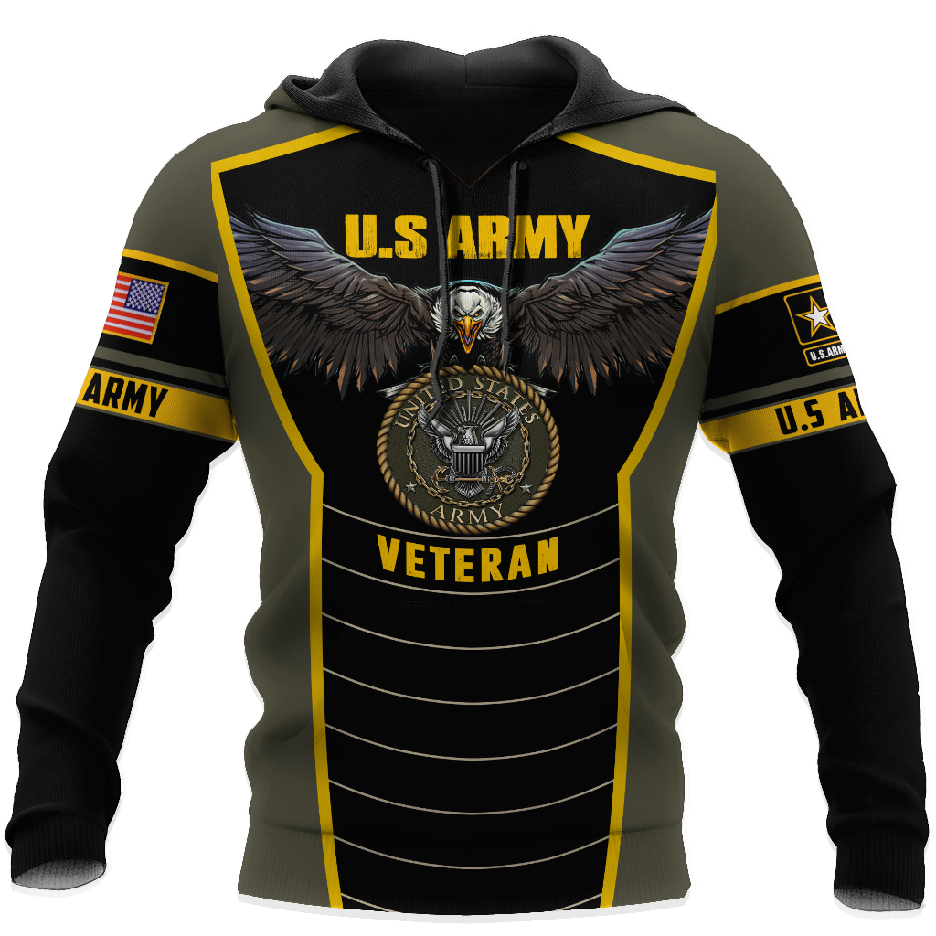 U.S Army veteran Eagle Pride design 3d print shirts Proud Military