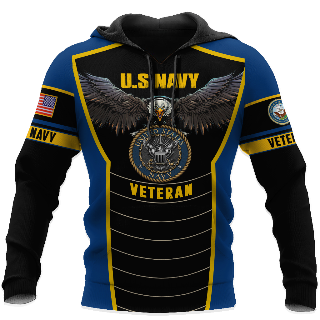 U.S Navy veteran Eagle Pride design 3d print shirts Proud Military