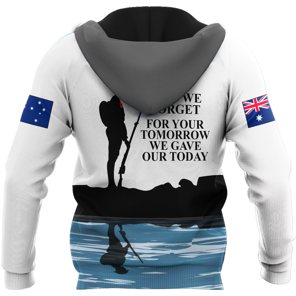 Tmarc Tee Lest we forget Anzac day Australia Flag 3D printed shirts