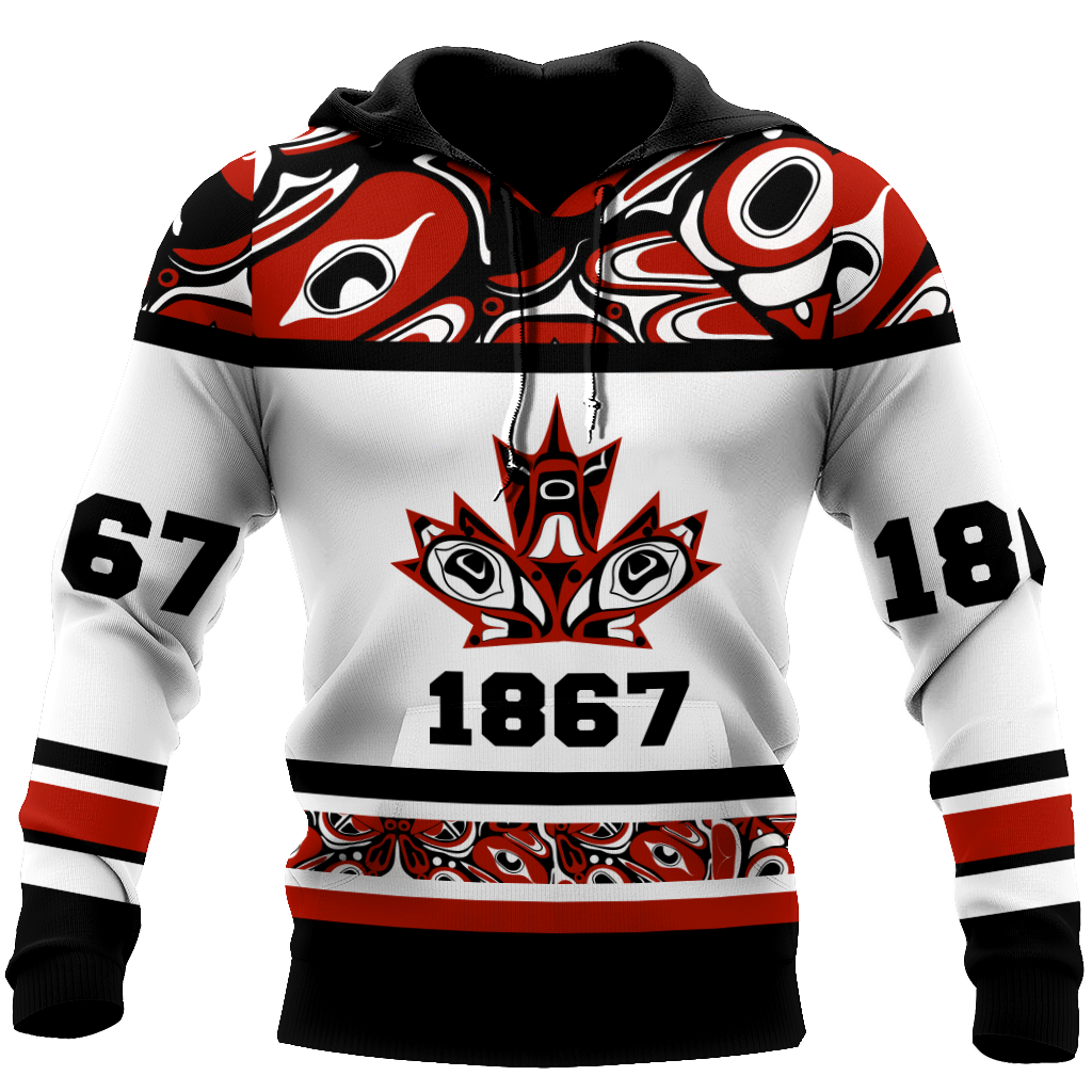 Canada Day No21 Haida 1867 Pullover Premium Unisex Hoodie