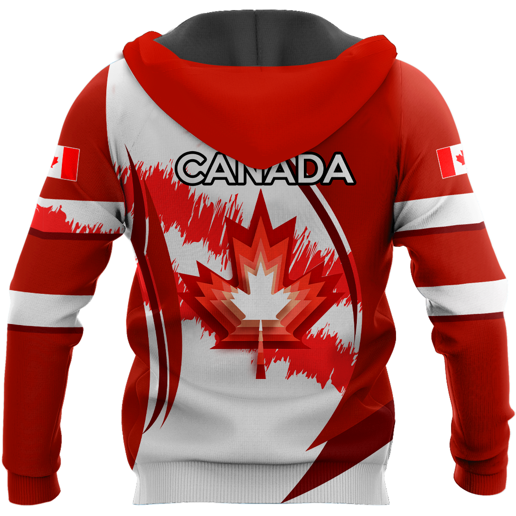 Canada Day No23 Personalized Maple Leaf Pullover Premium Unisex Hoodie