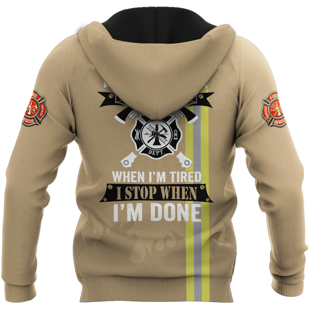 Customize Name Firefighter 3D All Over Printed Unisex Shirts