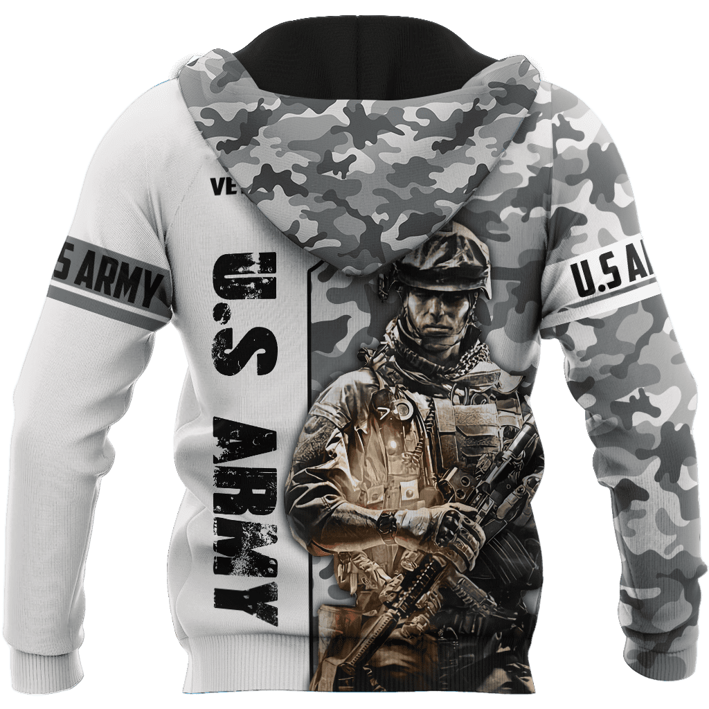 US Army Veteran 3D All Over Printed Hoodie