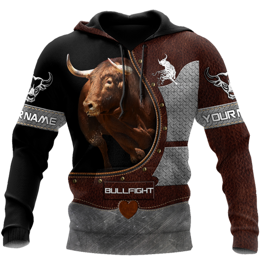 Bullfight Persionalized Your Name 3D All Over Printed Shirts JJ24052102 KT