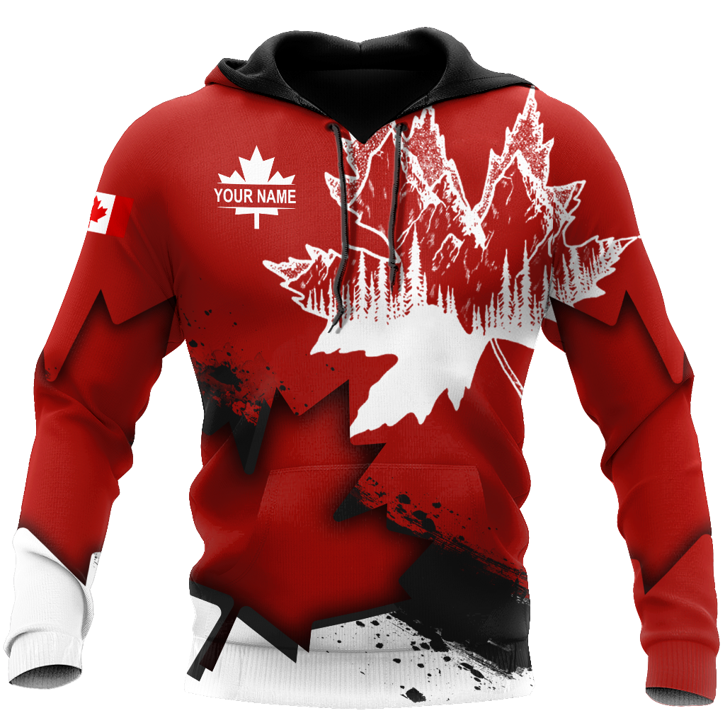 Canada Day No30 Personalized Name Pullover Premium Unisex Hoodie