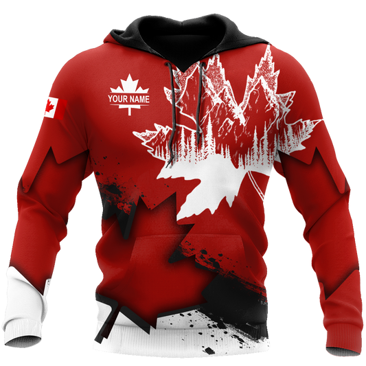 Canada Day No30 Personalized Name Pullover Premium Unisex Hoodie