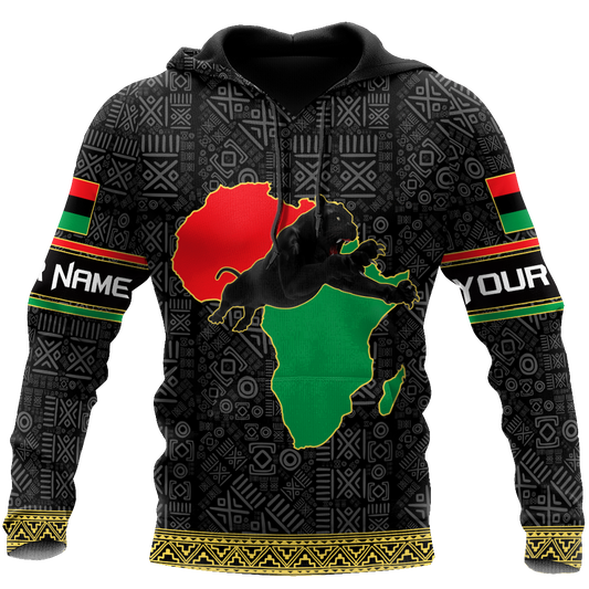 African American Persionalized Your Name 3D All Over Printed Shirts JJ26052103 KT