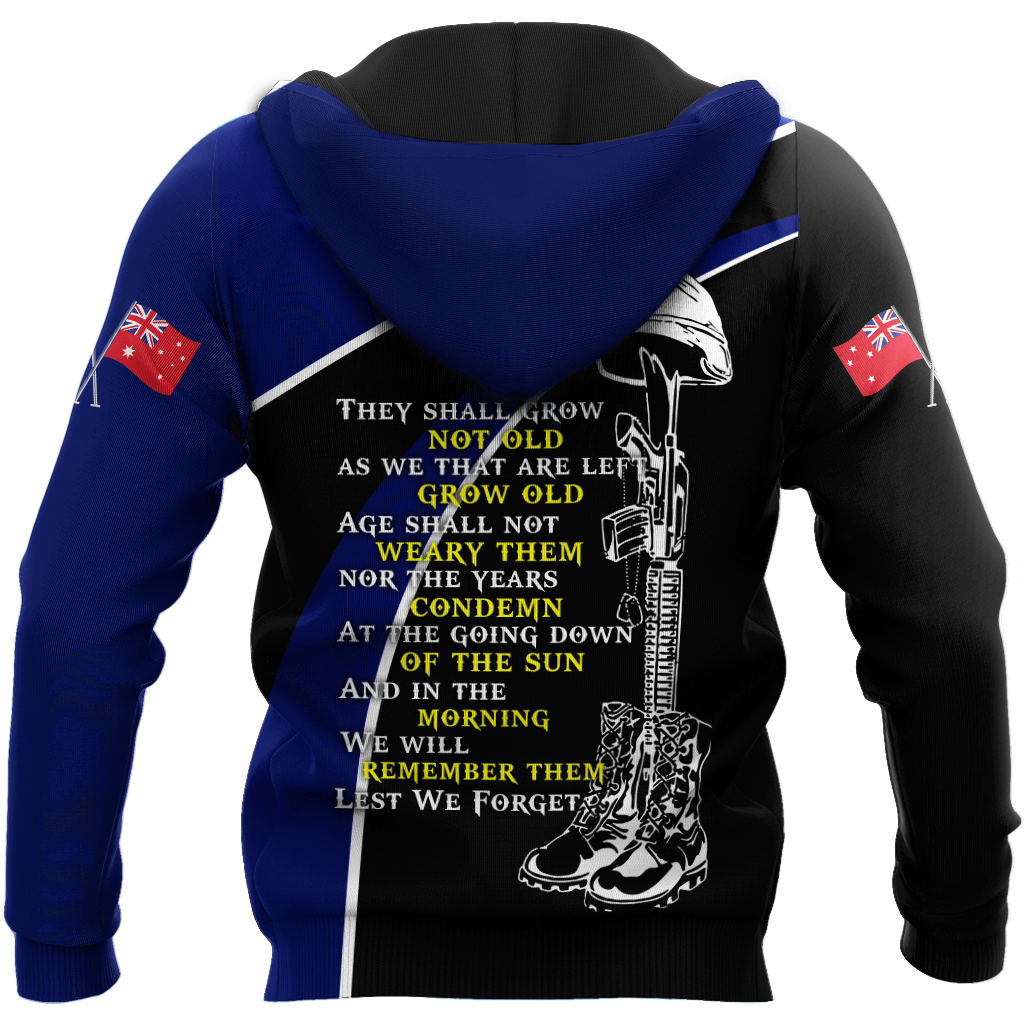 Tmarc Tee The ode fern-wattle Australia and Kiwi blue 3D print shirts