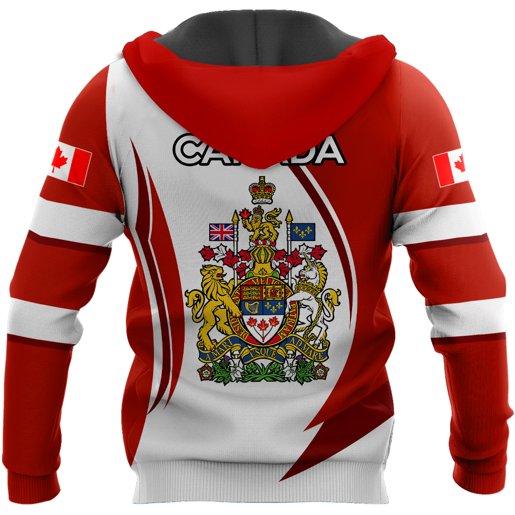 Canada Day No31 Personalized Coast Of Arm Pullover Premium Unisex Hoodie