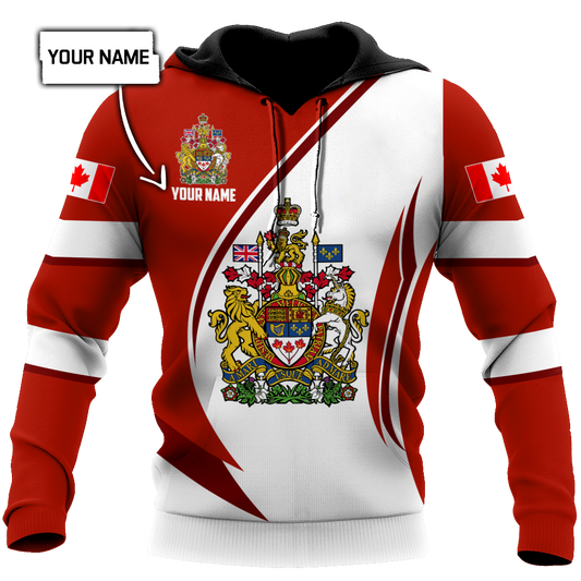 Canada Day No31 Personalized Coast Of Arm Pullover Premium Unisex Hoodie