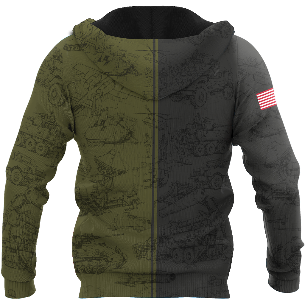 Army Customize Name 3D All Over Printed Shirts TNA27052105