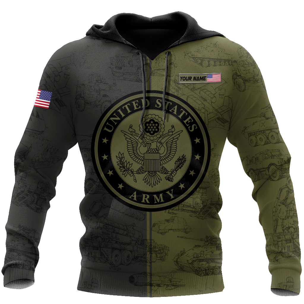 Army Customize Name 3D All Over Printed Shirts TNA27052105