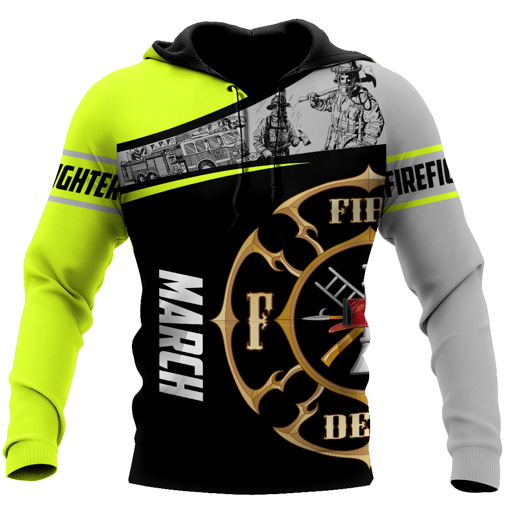 March Firefighter Hoodie For Men And Women MH28012115